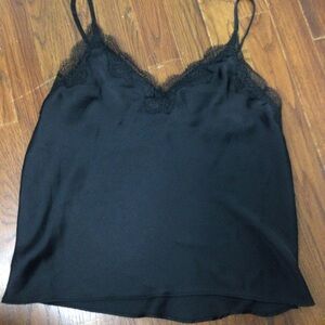 Victoria’s Secret Black Lace Trim Cami Top